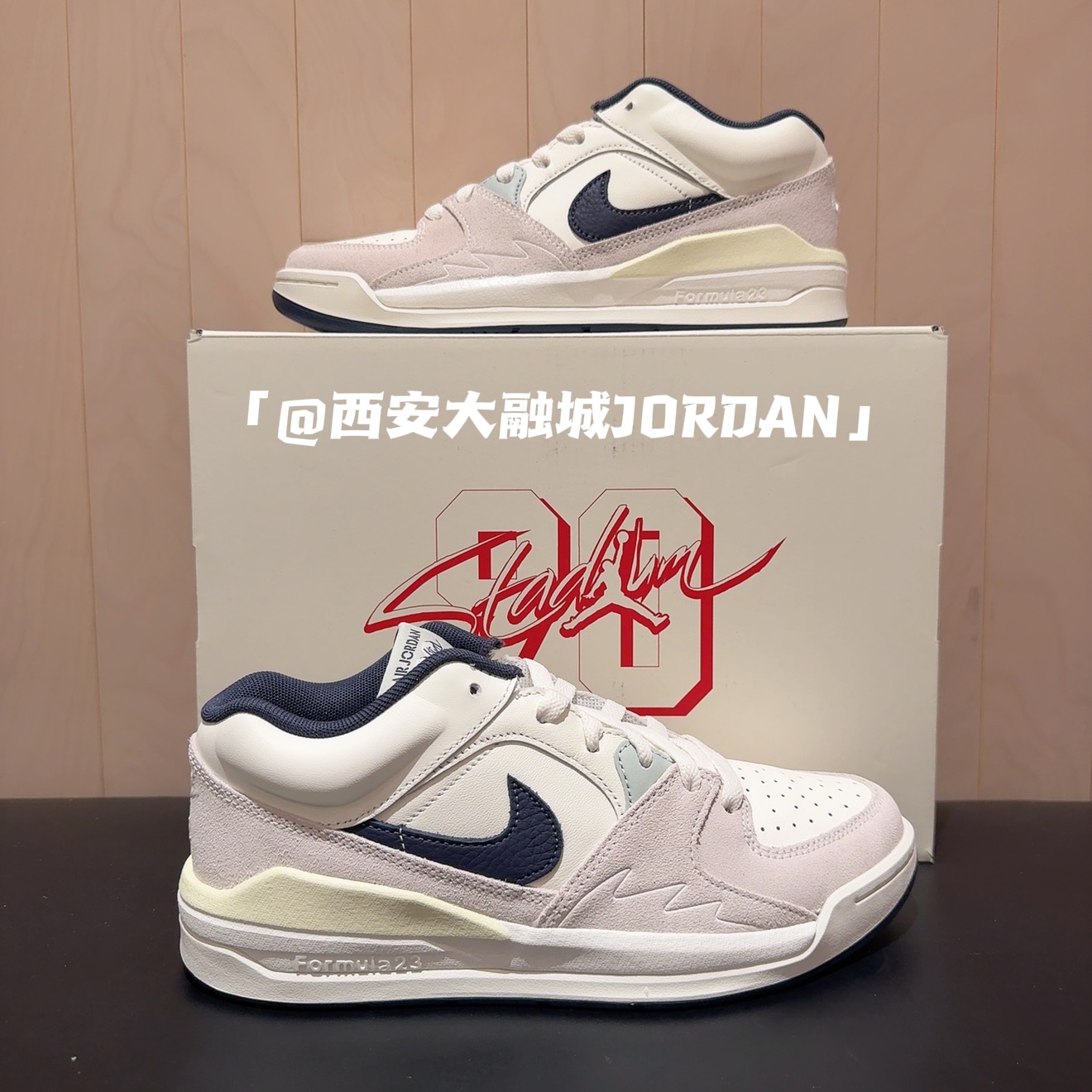 【西安大融城JD门店正品】AJ90 午夜白蓝 低帮男子运动鞋IB4713-041