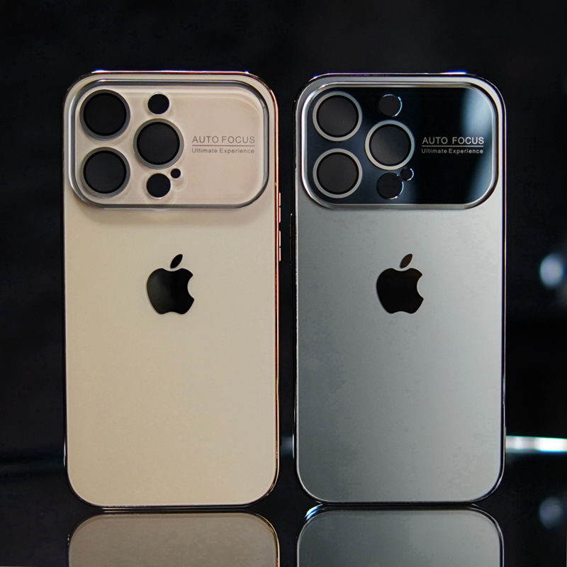 iPhone14/13/12promax全包镜头大视窗电镀磨砂壳苹果14防摔手机壳