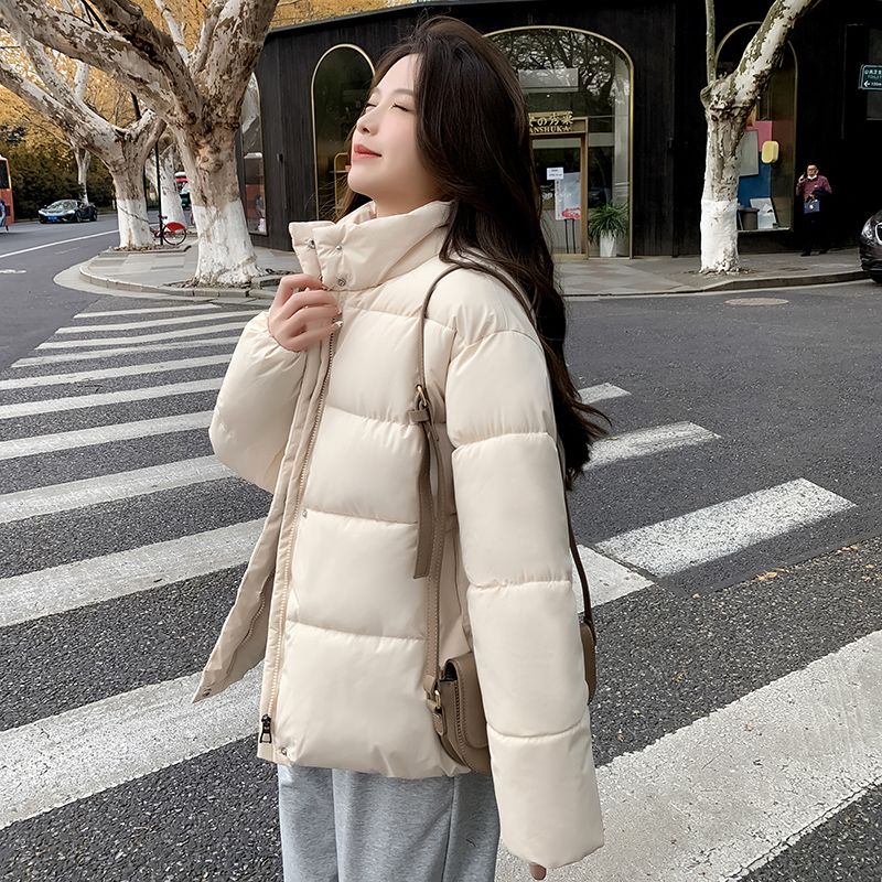 2023新款羽绒服衣女小个子冬季羽绒服韩版宽松面包服加厚短款小袄