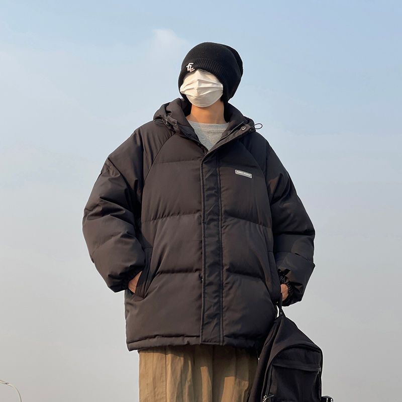 新款2023羽绒服日系潮流外套克莱因蓝情侣潮牌保暖服男休闲百搭外