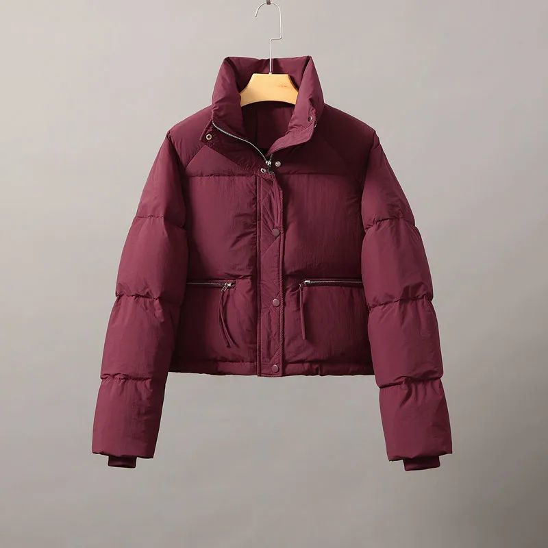 新款2023羽绒服短款立领小个子服冬季新款轻薄服外套长袖时尚休闲