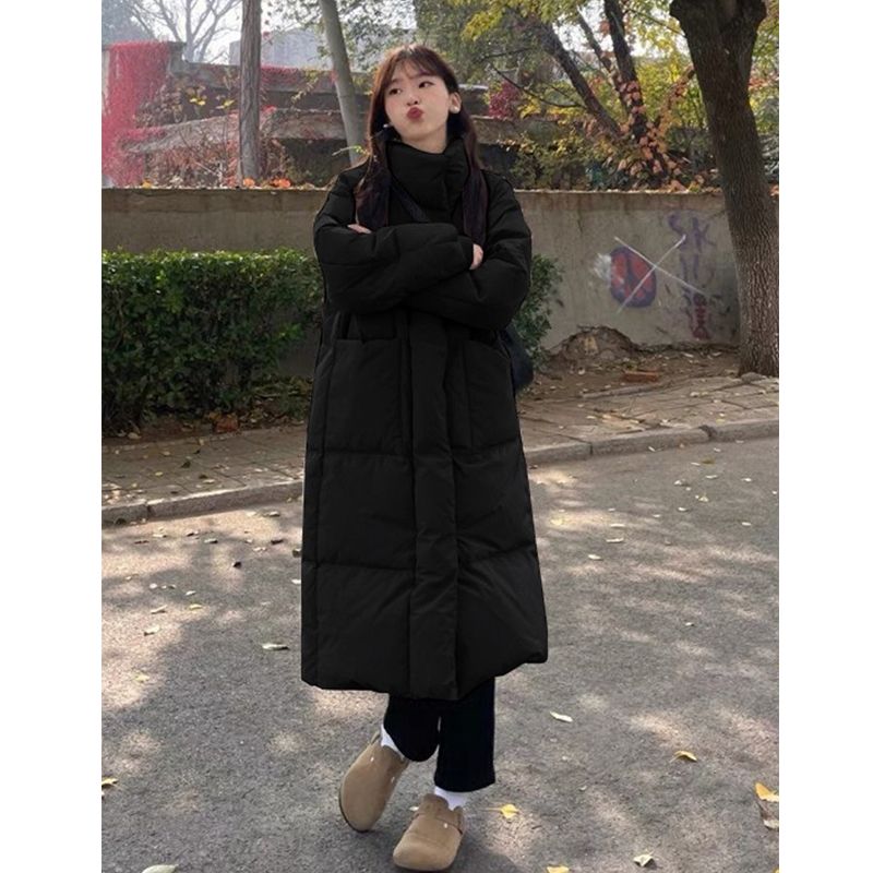 新款羽绒服女冬季外套羽绒服羽绒服2023新款长款面包服加厚美式