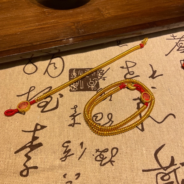 铜合金珐琅手链 新中式【算盘珠手链】简约百搭时尚ins中国风民族风