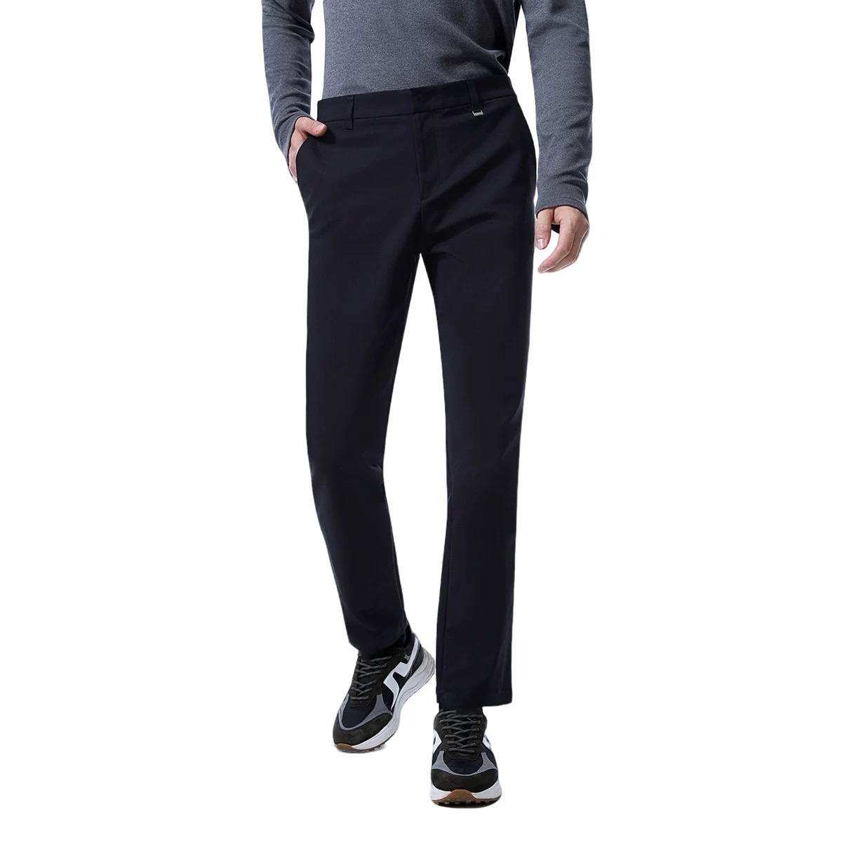 BLGXPD7-LINGHAN早秋新款男士金商务休闲裤（不加绒）/