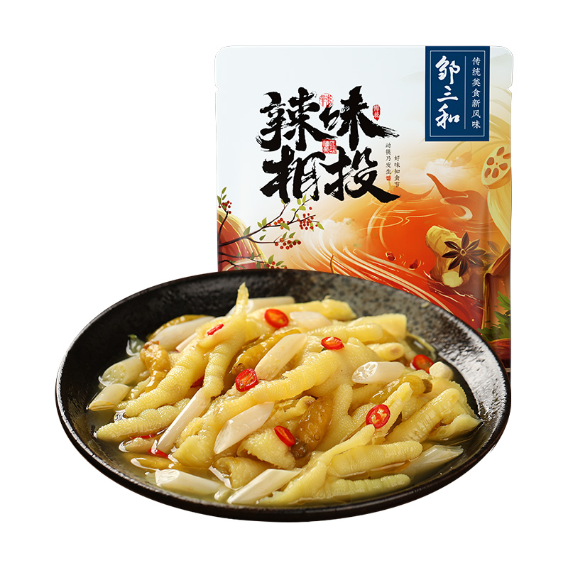 【尝鲜】邹三和去骨泡椒藕尖凤爪袋装150g