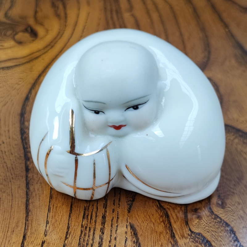 陶瓷小寿星小福星摆件饰品小小件（随机发）