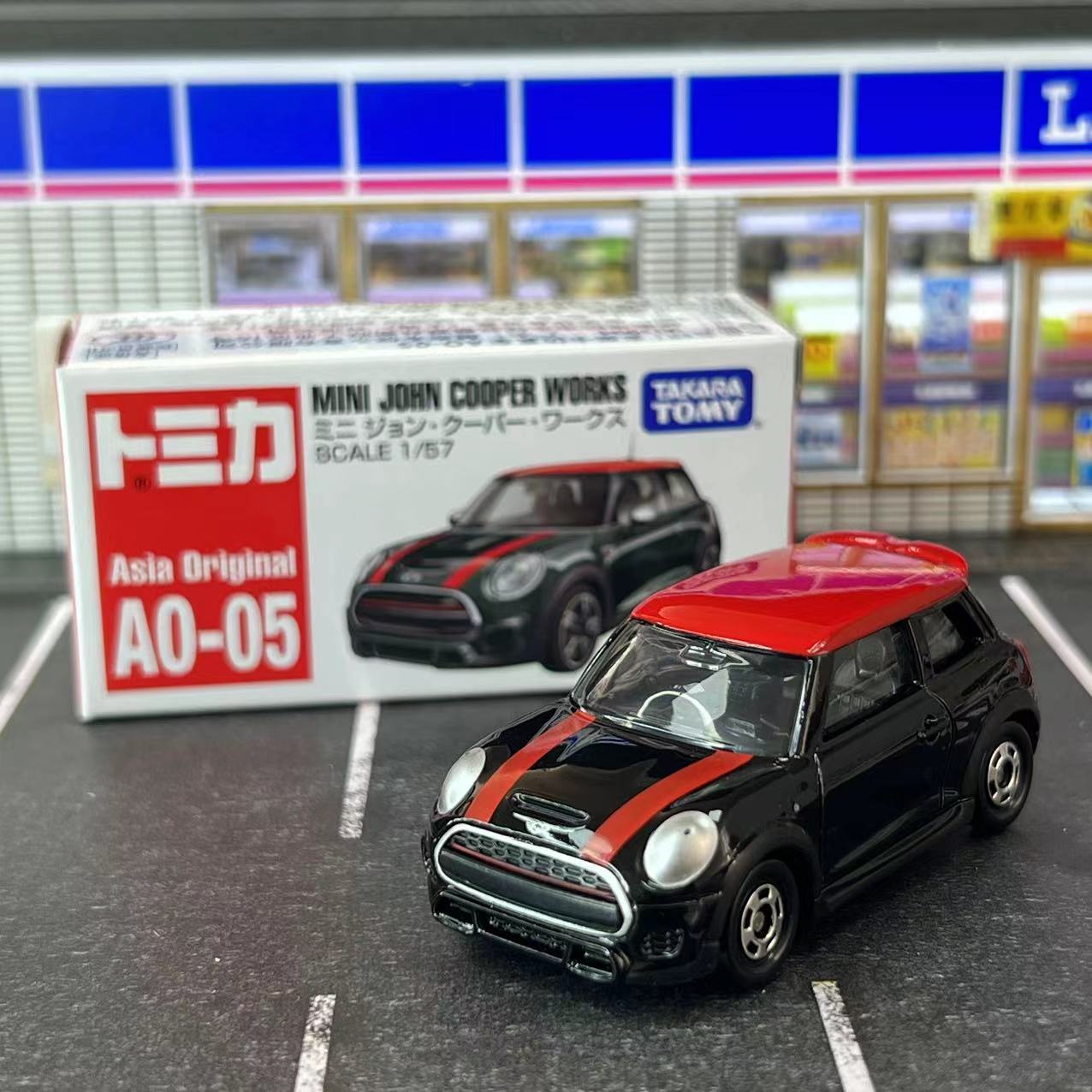 TOMY多美卡TOMICA合金小车AO-05亚洲限定款MINI库柏小轿车