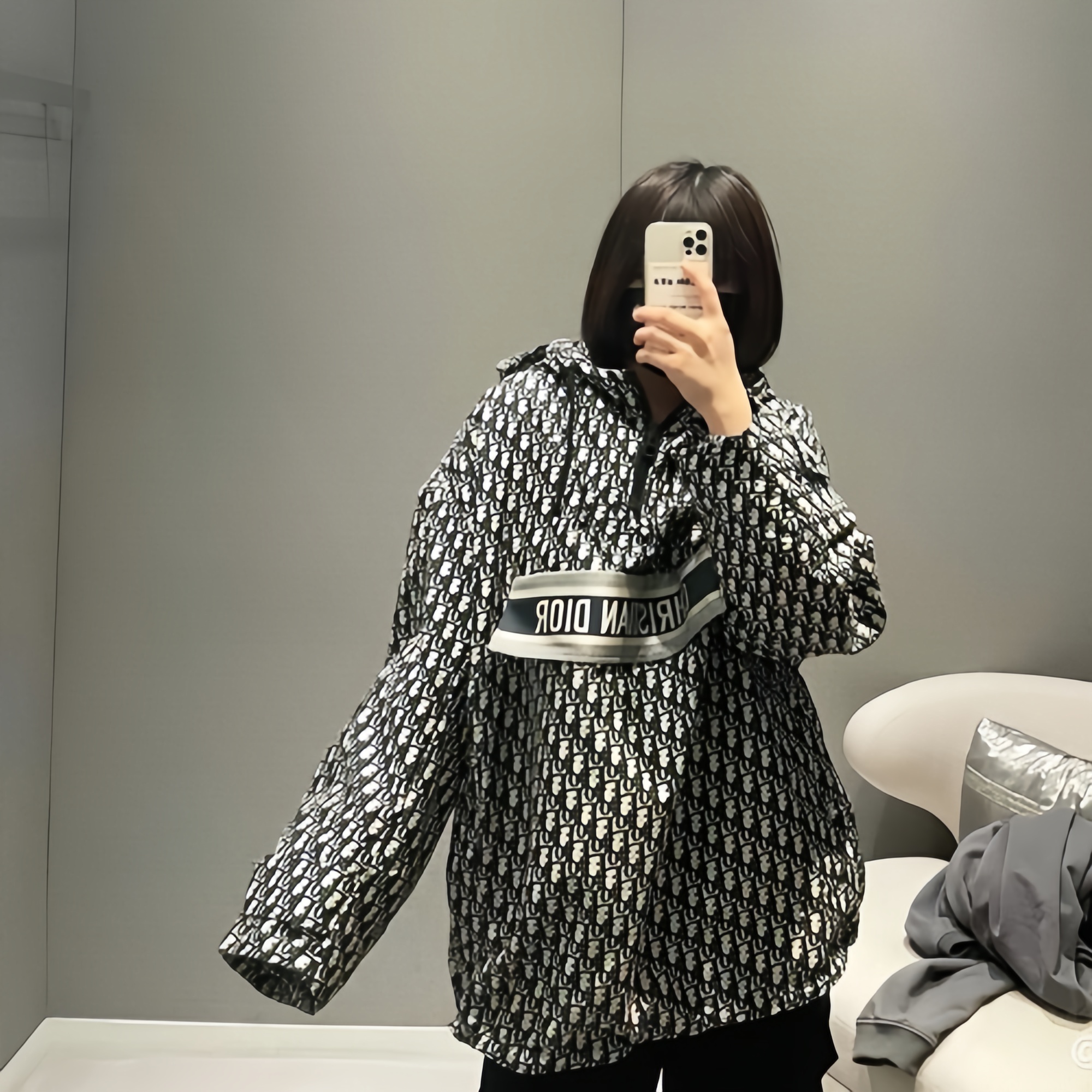 未使用 DIOR/迪奥 Oblique印花连帽夹克