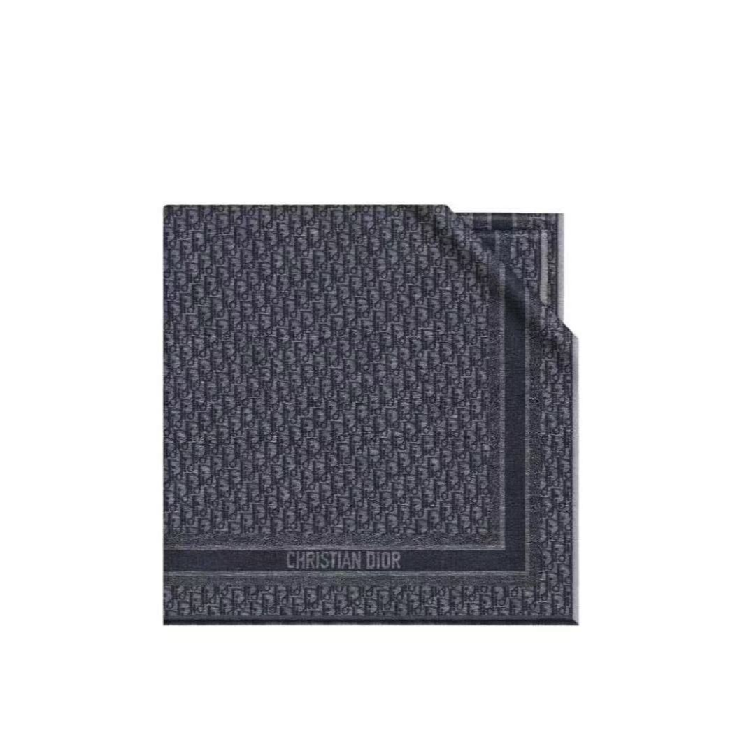 全新未使用 DIOR/迪奥 Oblique印花披肩/140cm*140cm