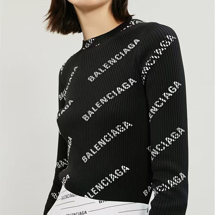 全新未使用 Balenciaga/巴黎世家 /LOGO针织套衫/S码