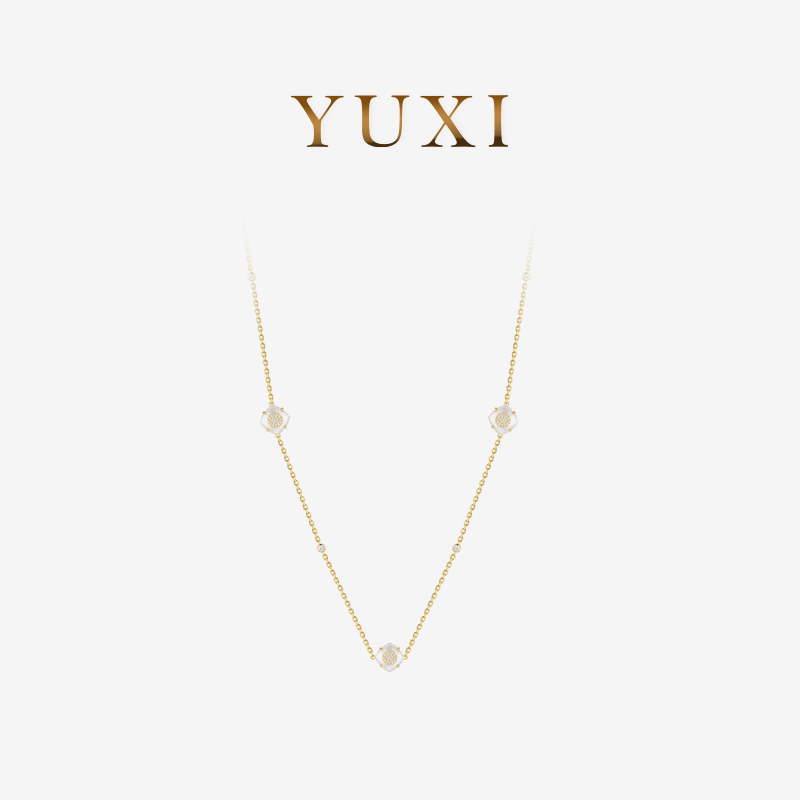 羽兮 铜合金耳饰 【月见草系列】羽兮原创设计毛衣链百搭小众