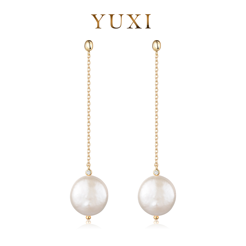 羽兮 铜合金耳饰 原创设计法式简约巴洛克轻奢时尚经典耳线气质