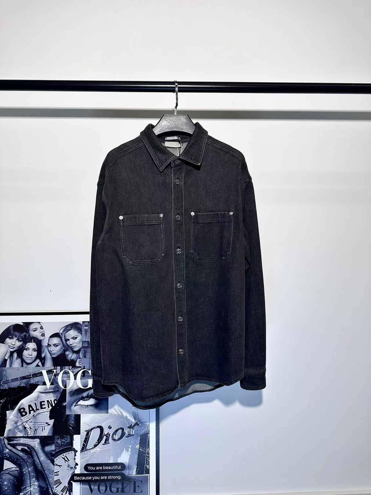 99新 DIOR/迪奥 空山基联名刺绣衬衫外套/37码