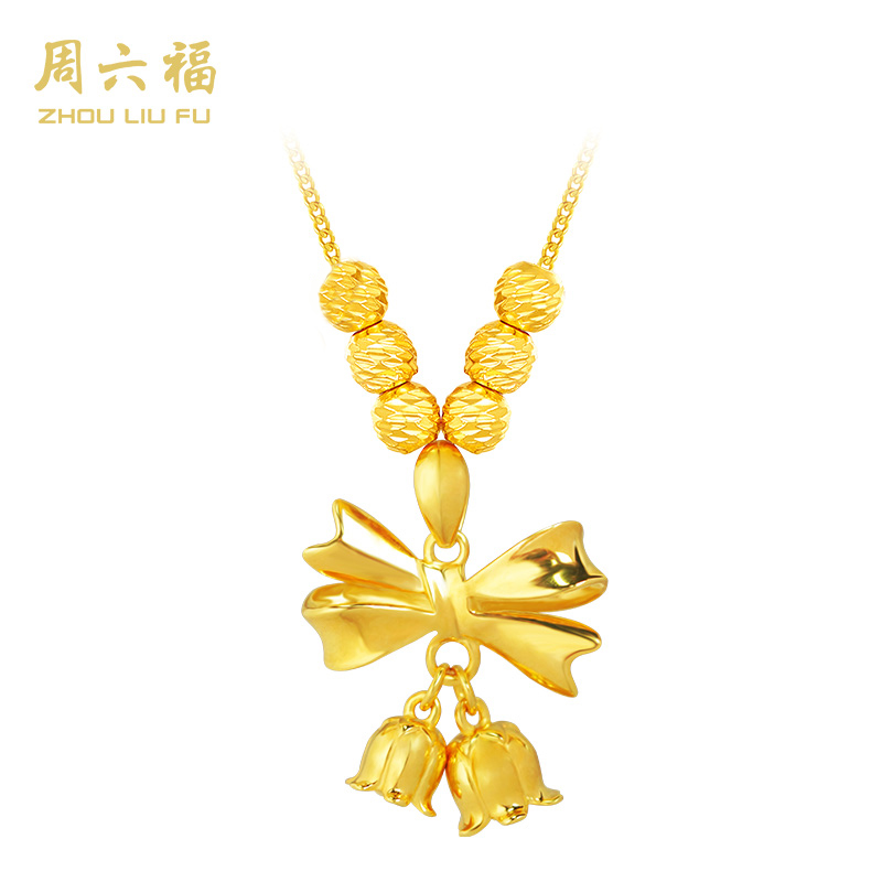 【周六福】时尚套链古法甜美铃兰s925银-Y6289-主