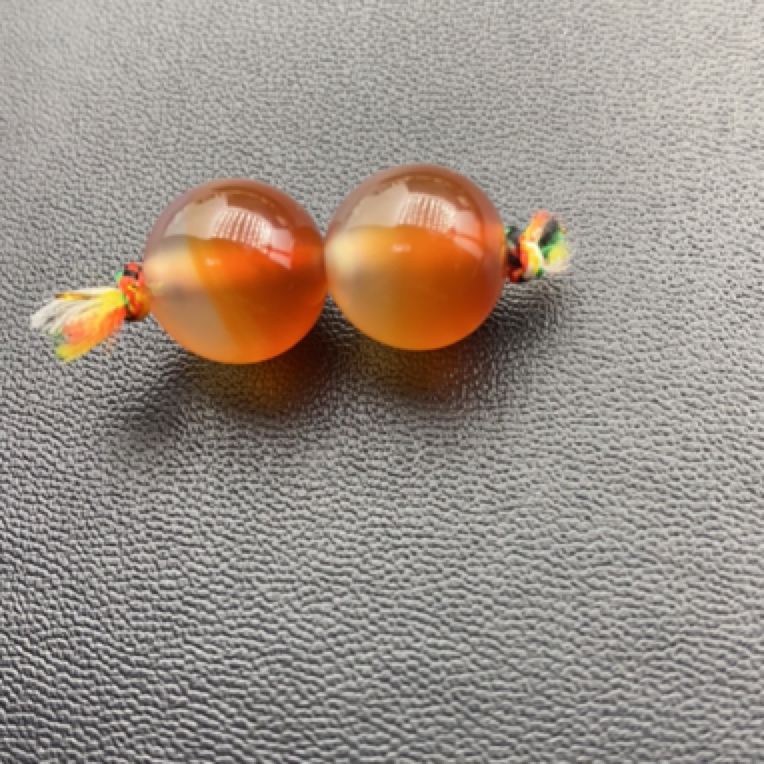 玛瑙珠子对珠精美珠子