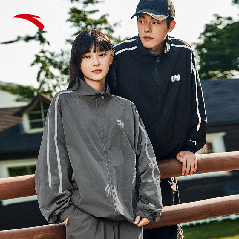 【杨建平专属】安踏梭织运动男女情侣潮流休闲宽松外套952438608-QD
