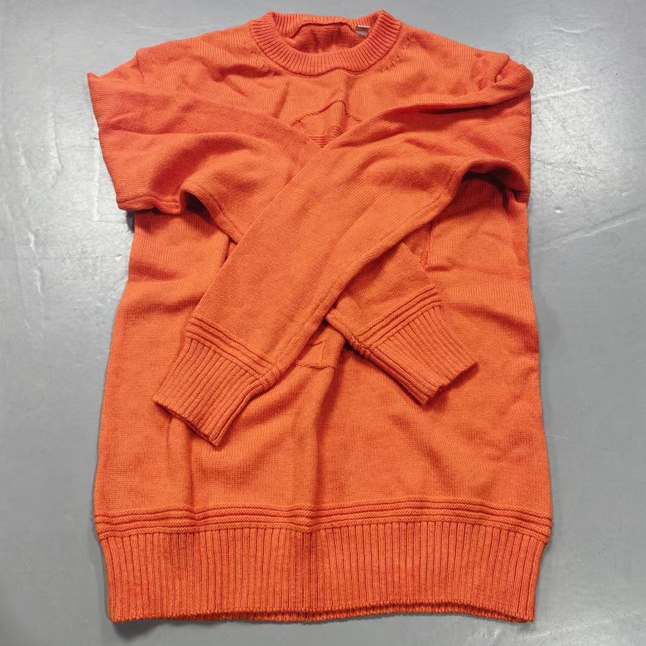 【南油玲姐】橘色毛针织衫MY907