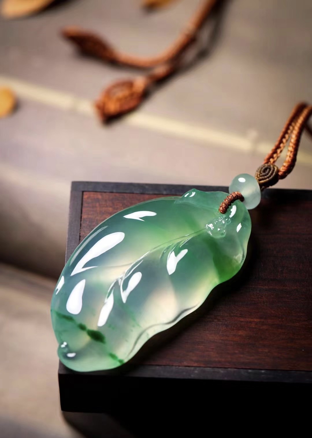 不柒而玉珠宝定制预定链接.欣赏勿拍.高冰飘绿叶子