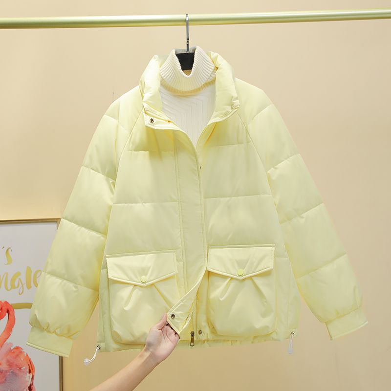 波司豋奶黄色羽绒服服面包服学生宽松棉袄女潮ins冬季2023新款棉