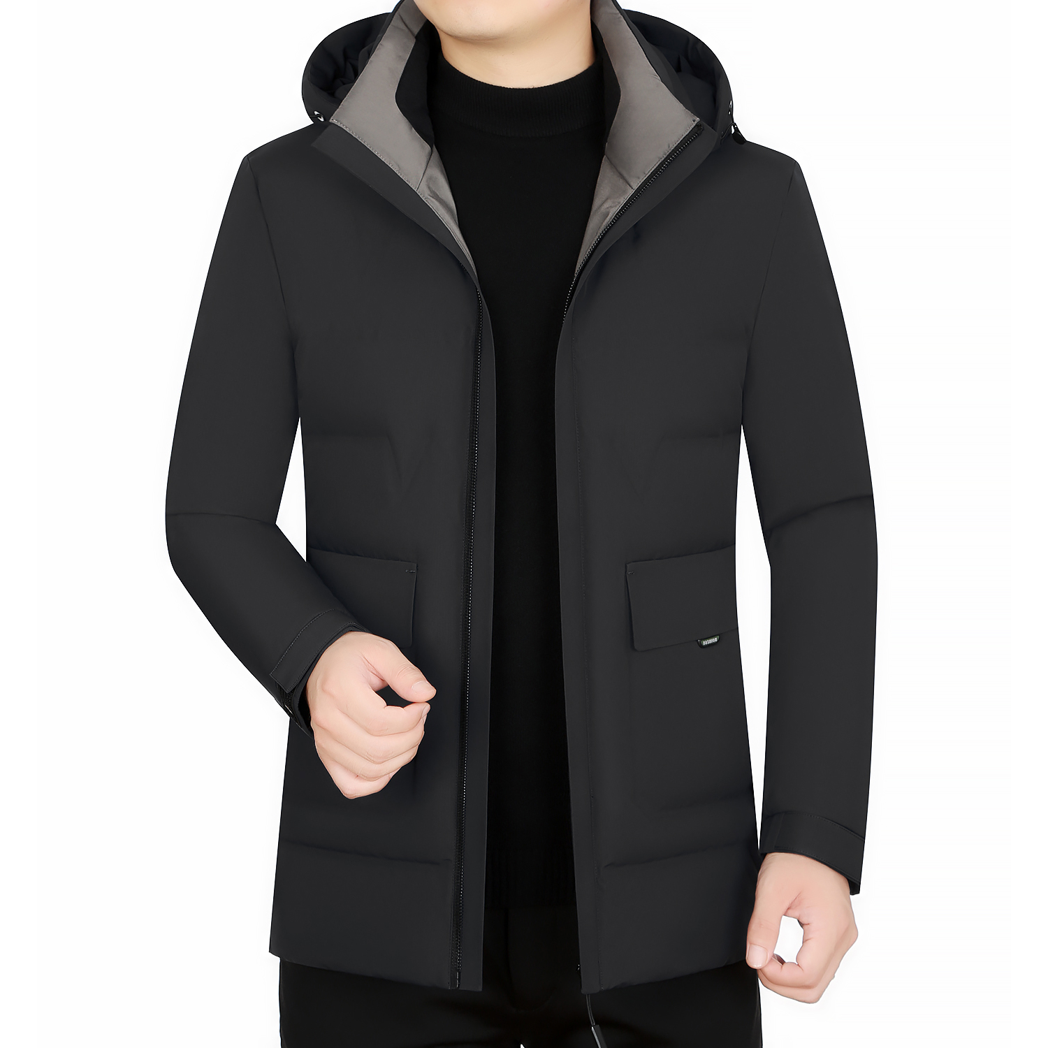 利郎商务男装羽绒服官方正品冬季轻薄短款休闲加厚中年上衣外套男