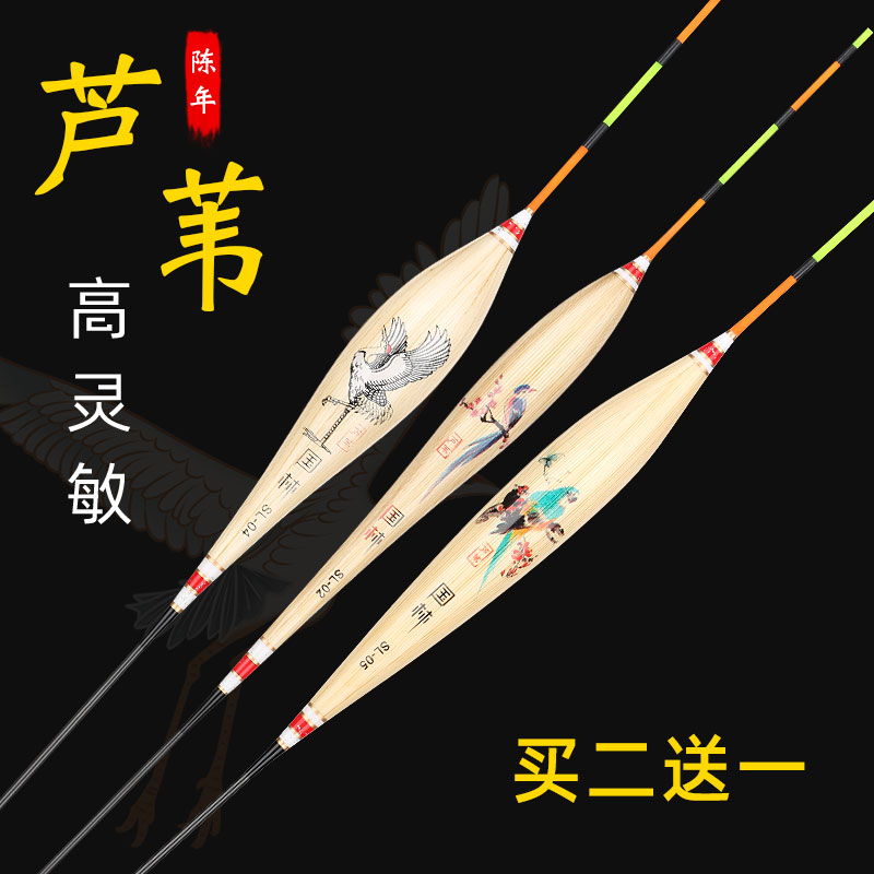 国林芦苇浮漂鱼漂高灵敏红绿尾鲫鱼鲤鱼漂小碎目冬钓黑坑轻口醒目