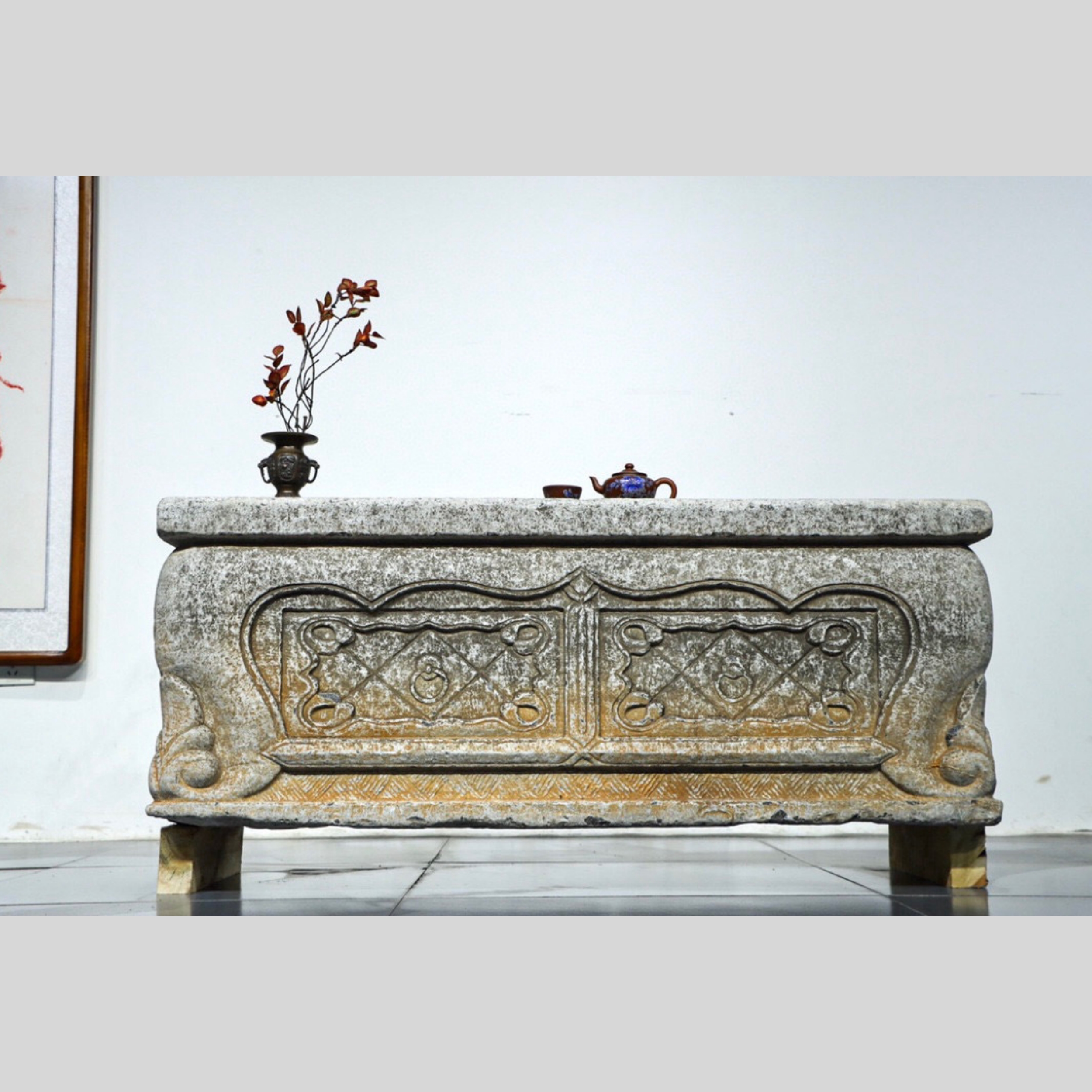 石雕石器品相如同 一物一拍摆件家居客厅装饰品