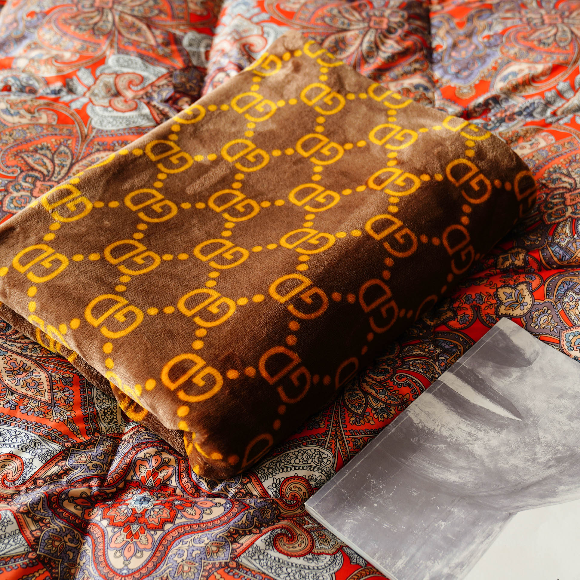 法式轻奢加厚成人多功能学生双面毛毯加厚午睡绒盖毯床上空调毯