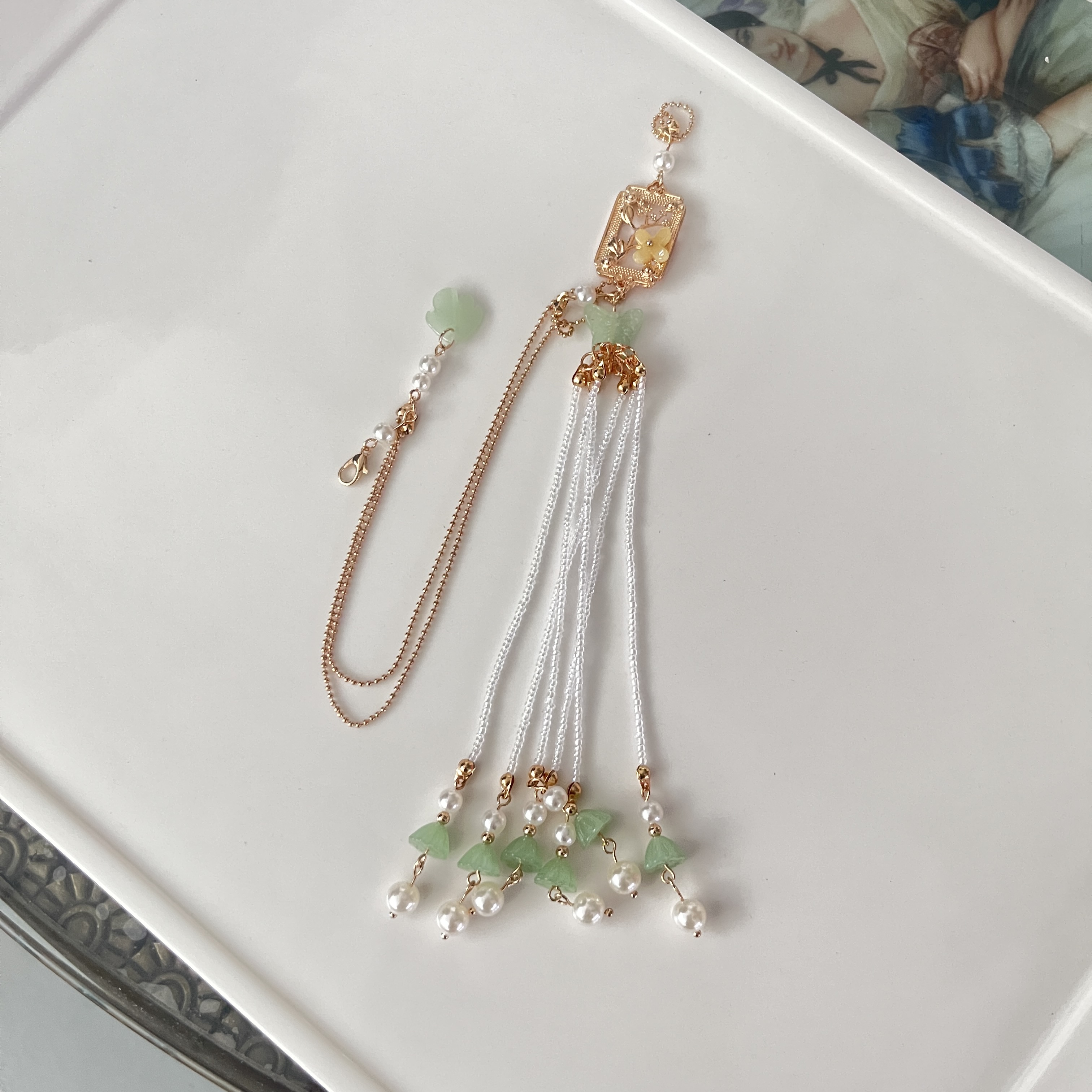 合金树脂胸针 压襟挂饰 女轻奢气质复古