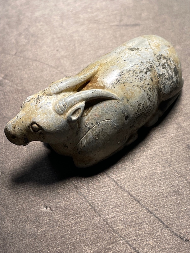 和田玉 圆雕 羊 