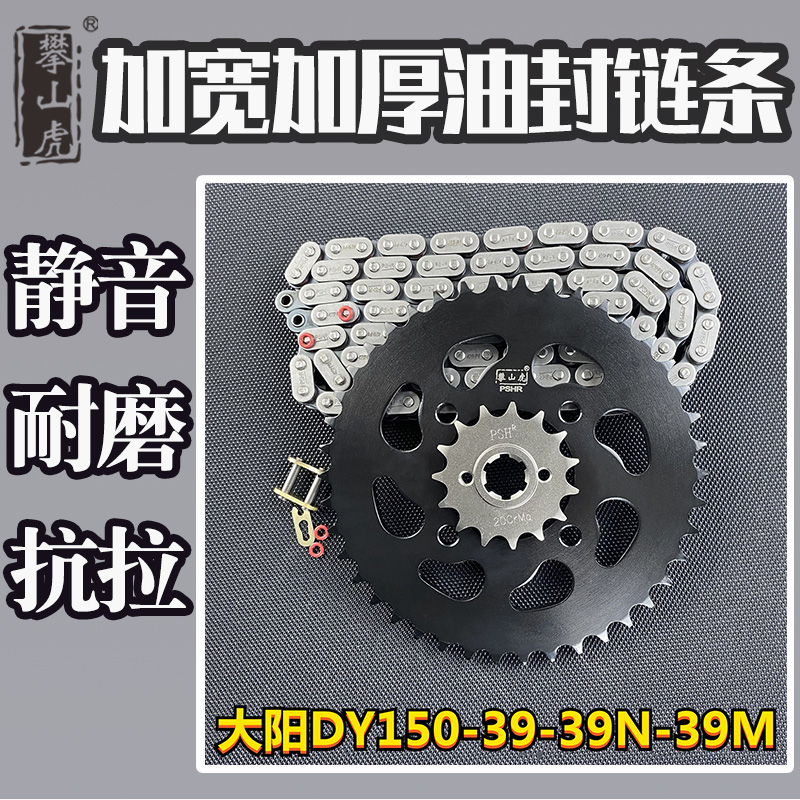 适用大阳DY150-39-39N-39M攀山虎改装牙盘链盘链轮油封链条套链