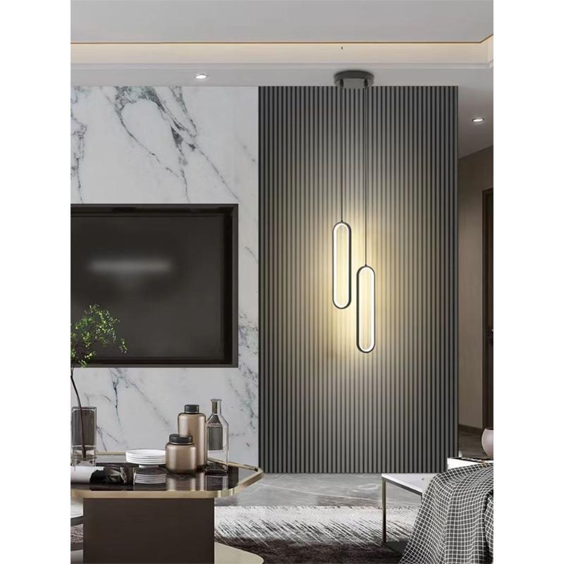 轻奢北欧卧室床头吊灯现代简约客厅背景墙沙发网红装饰高端长线灯