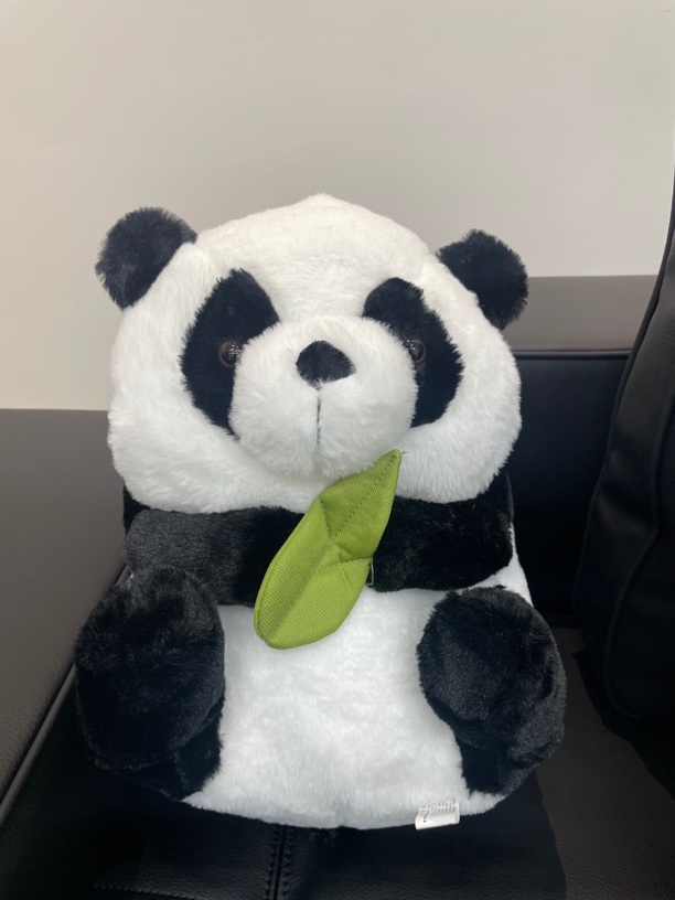 三十五厘米熊猫暖手玩偶皮沙发