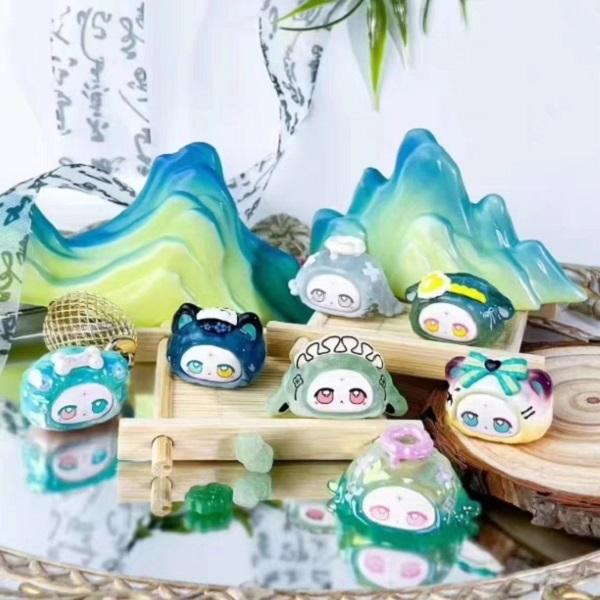 草莓穆斯塔BUNNY春熙云锦系列盲盒mini萌粒桌面可爱摆件女生礼物