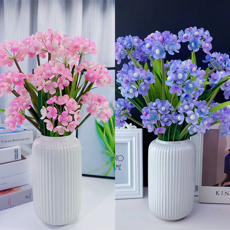【送花瓶】渐变绣球花材料手工diy串珠仿真装饰花束