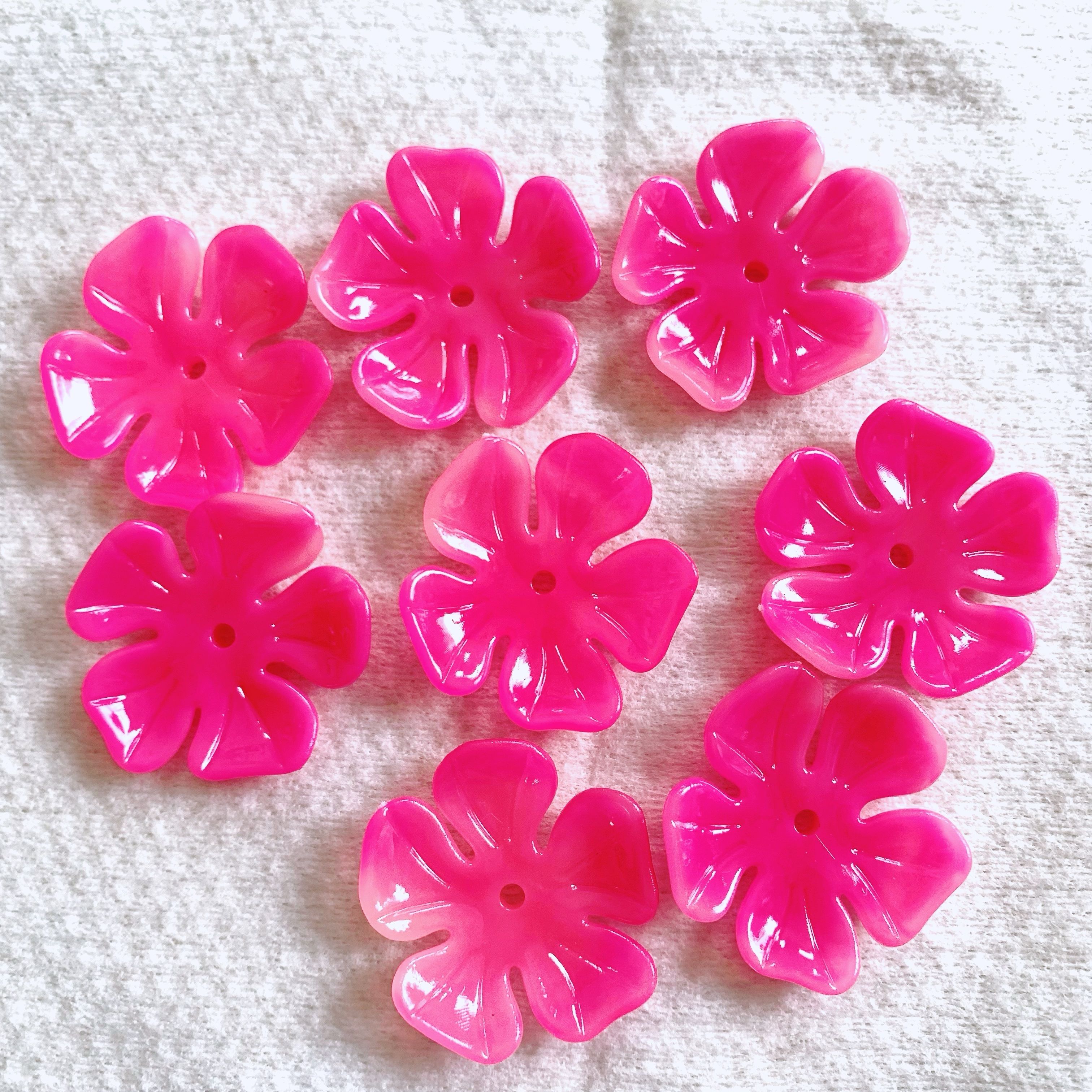 仿玉渐变牡丹花瓣珠手工DIY材料