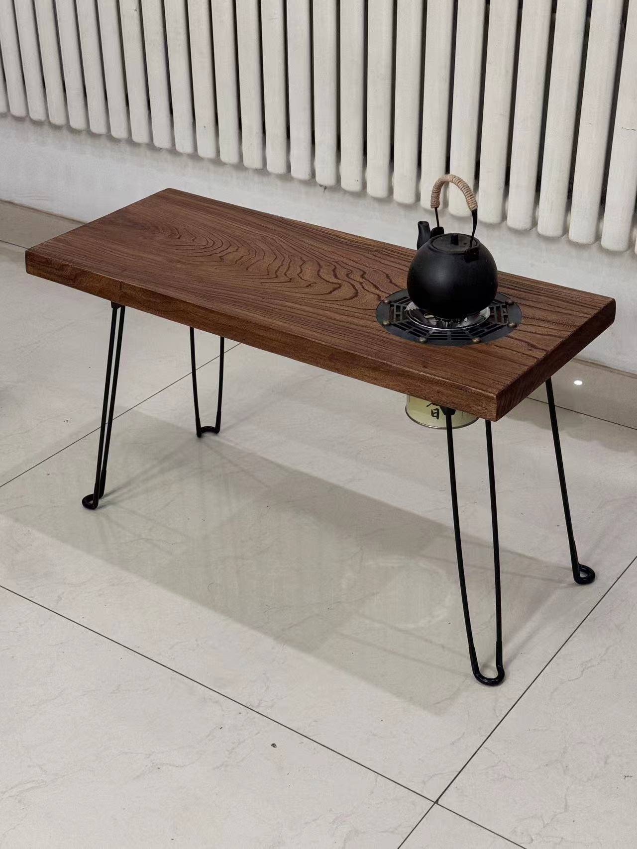 围炉煮茶桌便携式户外桌实木可定制（图片为样品非实物