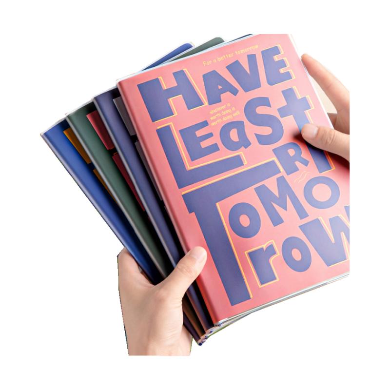 美式复古高颜值厚胶套本A5笔记本子学生用厚本子大记事学习本