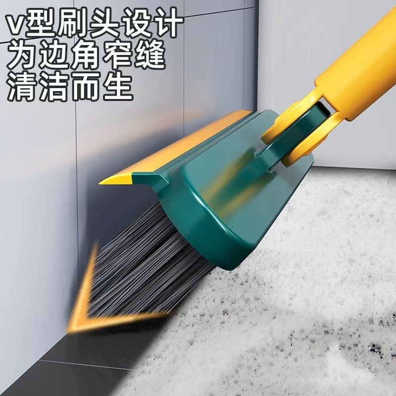 硬毛地板刷地缝刷浴室洗墙角厕所瓷砖刷缝隙清洁刷玻璃刮水刷扫把