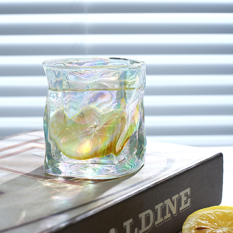 ins风扭扭杯高颜值茶水杯子咖啡早餐牛奶酒杯彩色饮料杯家用杯