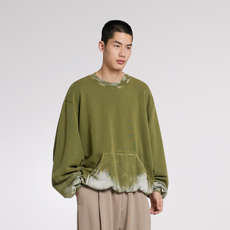 速写男装春新品薄荷曼波运动套头卫衣潮复古个性街头感9O1413460