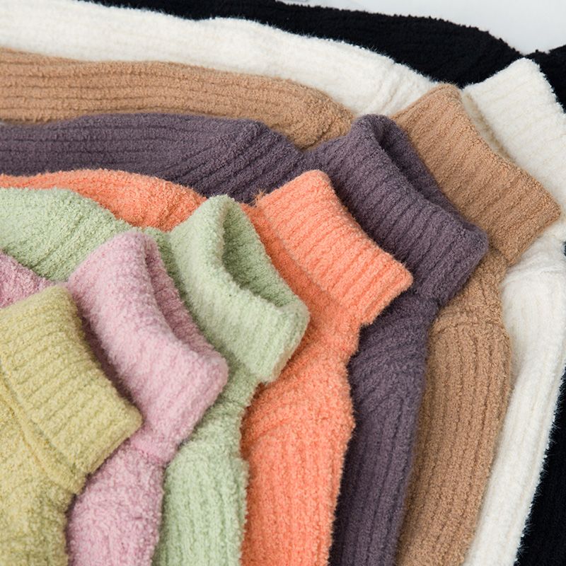 宝宝毛衣加绒加厚女童打底衫冬季儿童新款洋气婴儿高领男孩针织衫