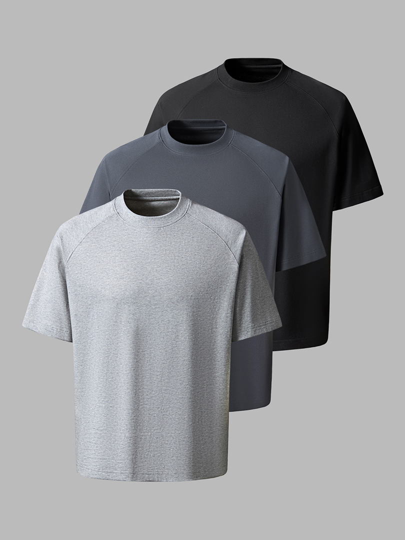 KFM「日常百搭」索罗娜SORONA冰感面料休闲基础款宽松短袖