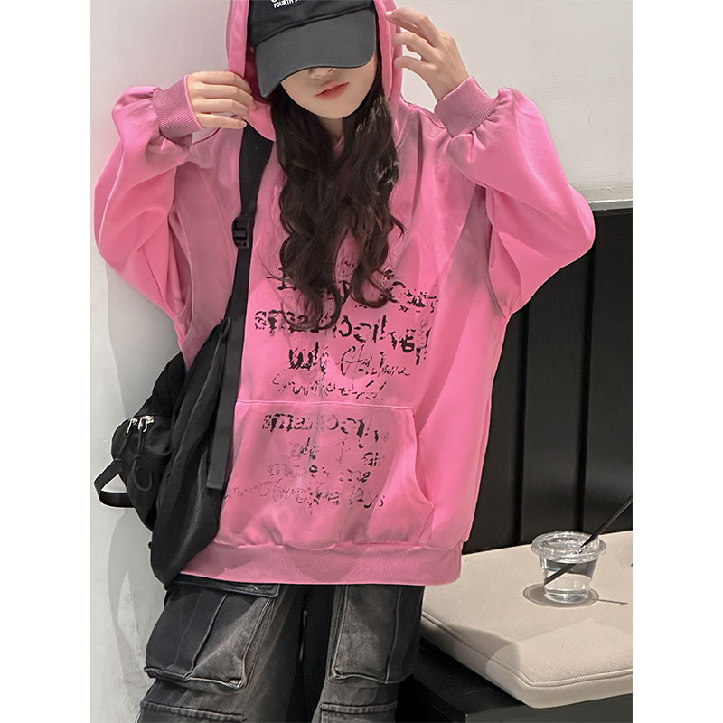 K27099孙小美假两件女童春秋装卫衣儿童上衣2025新款做旧衣服