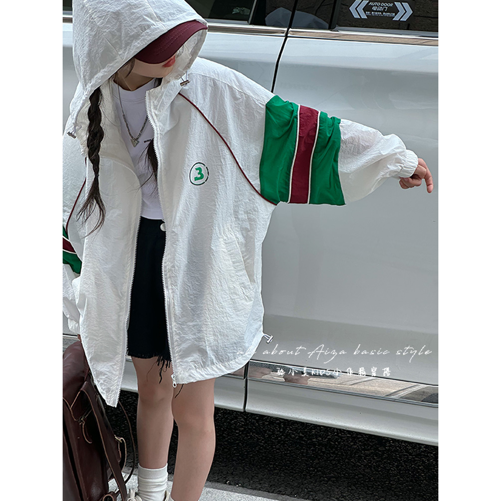 k23864衣女童夏装儿童薄款透气外套韩版宽松上衣2024新款时髦男童