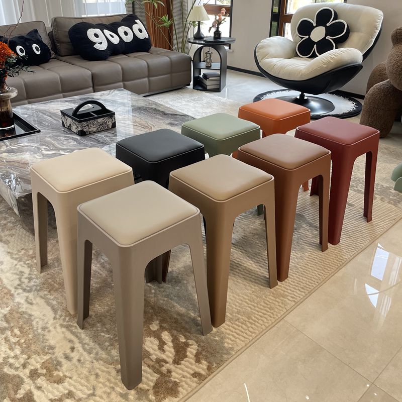 【2张起包邮】加厚家用凳子软包座面舒服可叠放餐桌凳子椅子