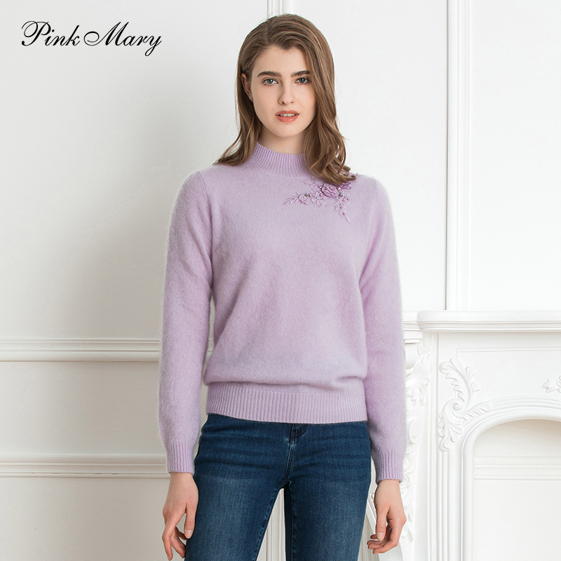 Pink Mary/粉红玛琍针织毛衣百搭PMAMW9051