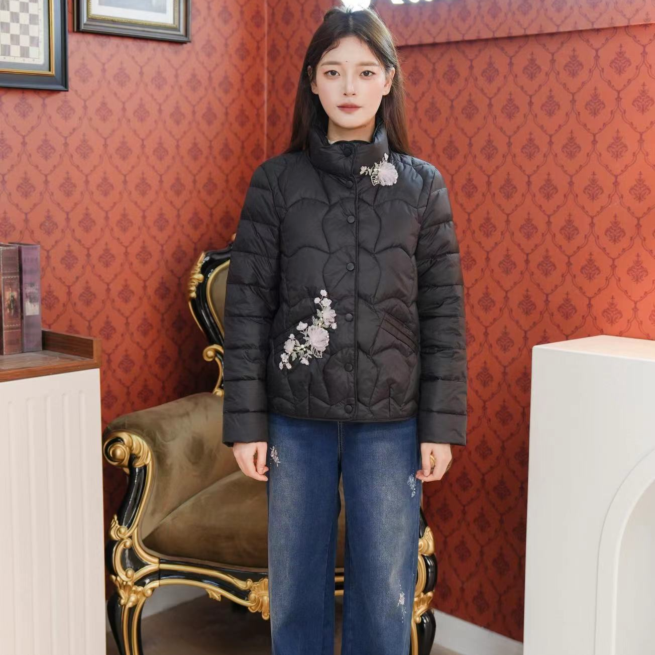 Pink Mary/粉红玛琍新款秋冬短款外套TMANW7101