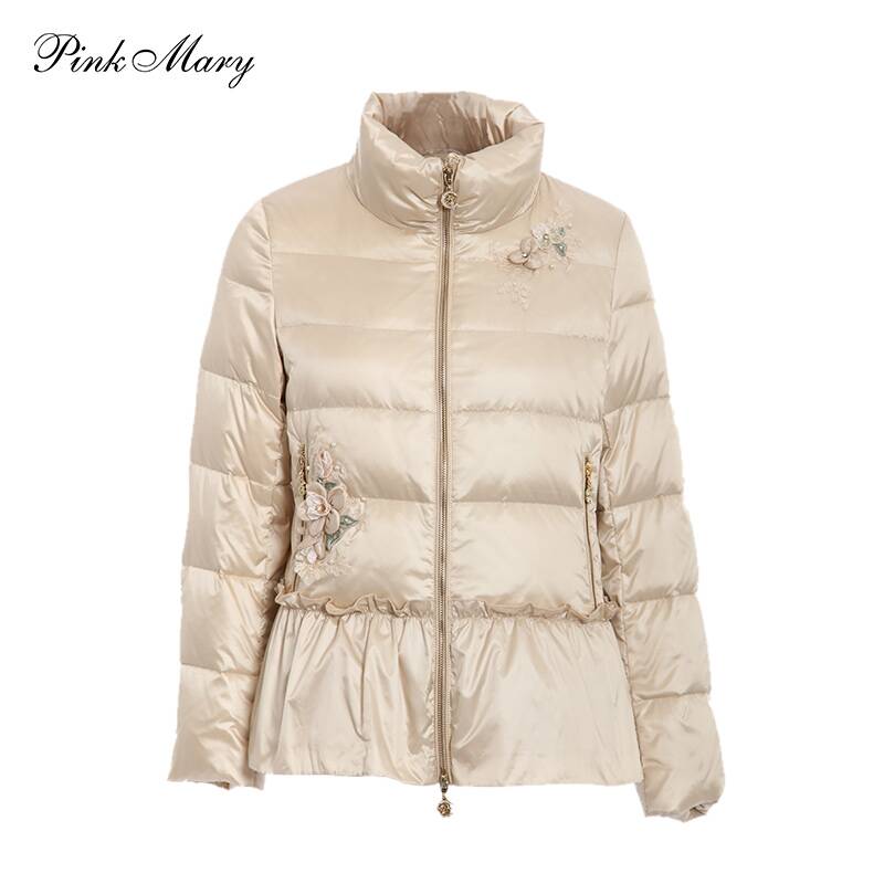 Pink Mary/粉红玛琍短款羽绒服女冬季时尚休闲保暖PMAMW7606