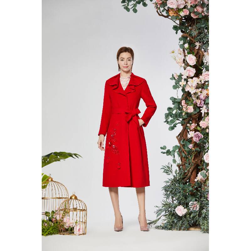 Pink Mary/粉红玛琍秋冬大衣外套PMAKS6102