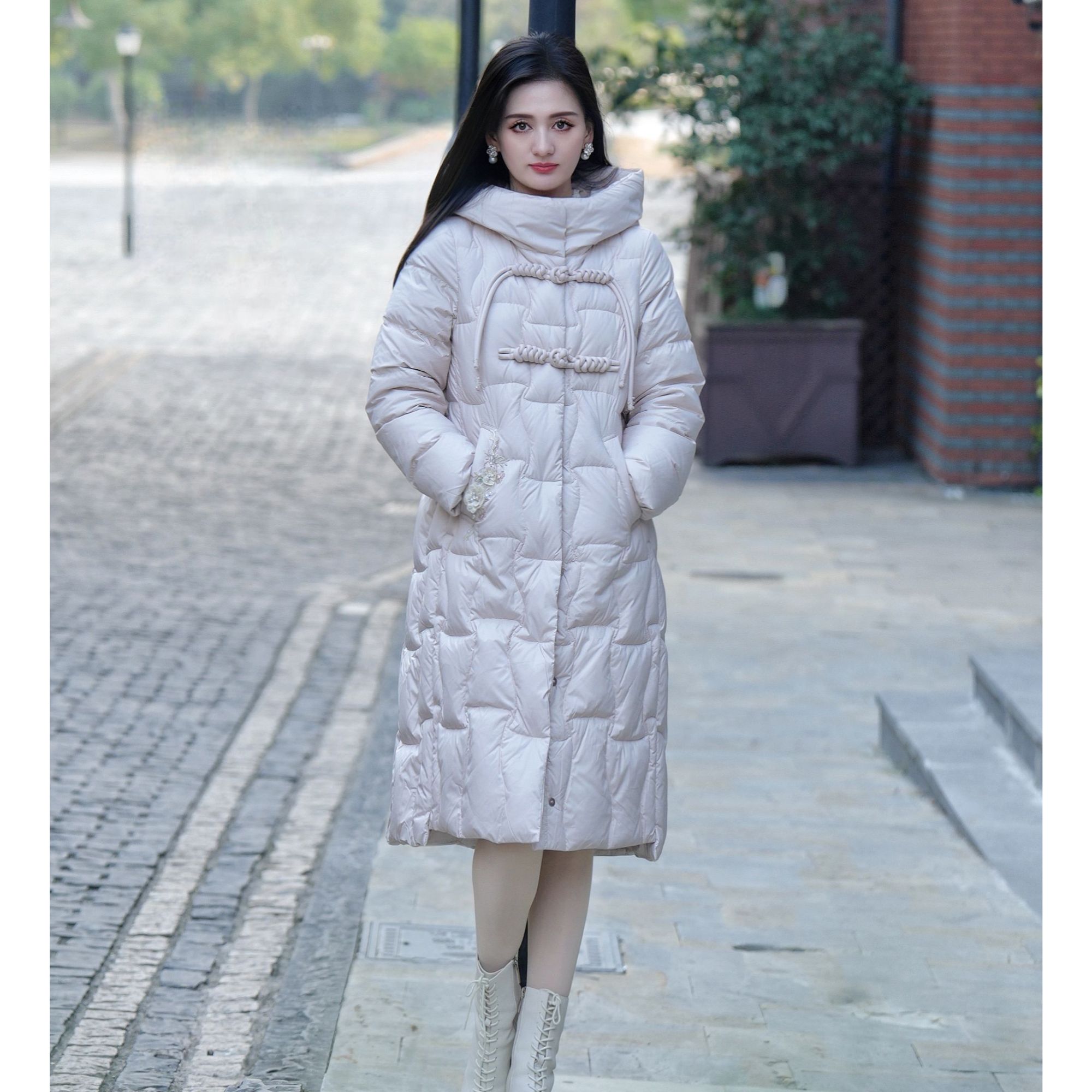 Pink Mary/粉红玛琍新款百搭中长外套TMANW7516